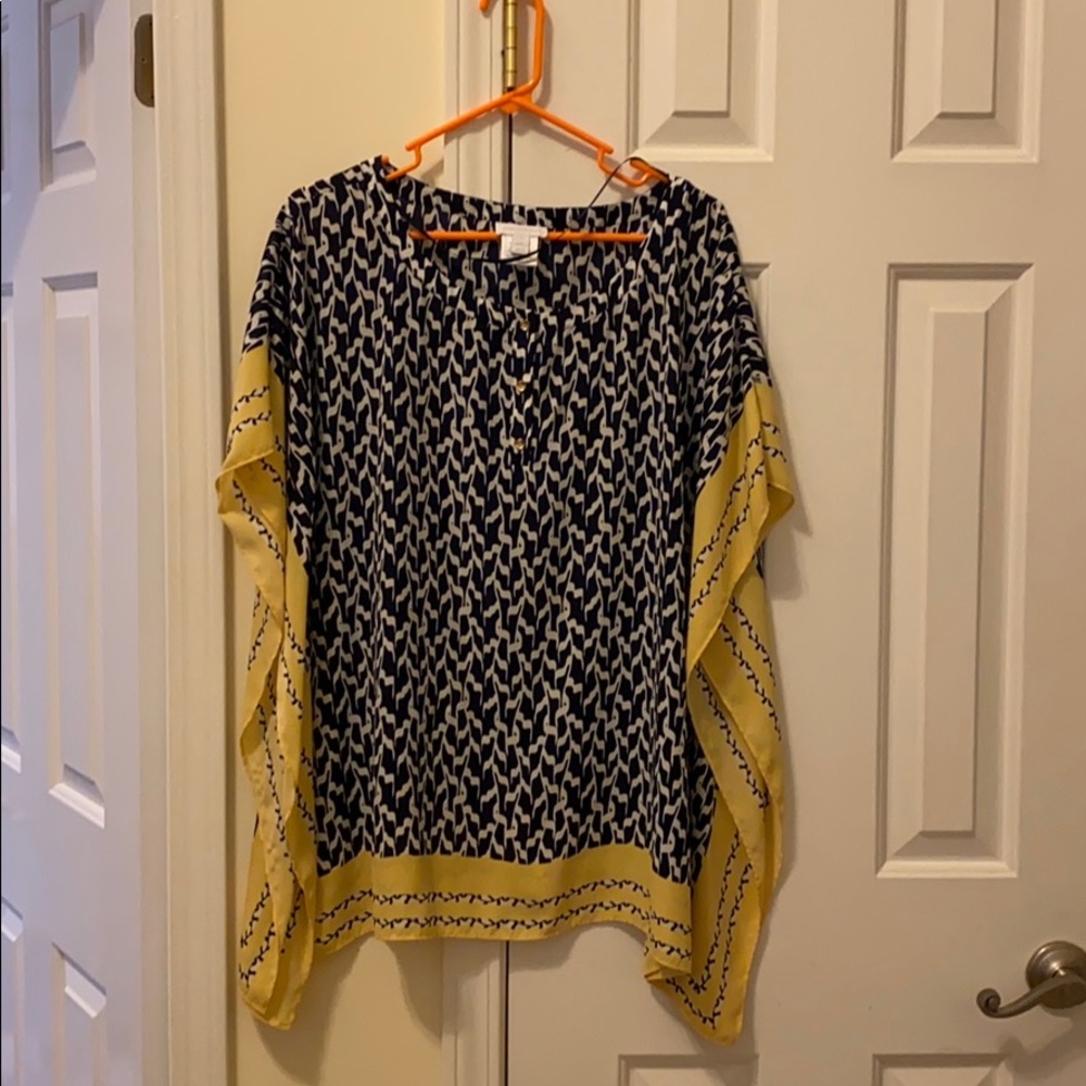 Poncho-like Flowy Shirt